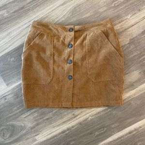 Light brown corduroy skirt